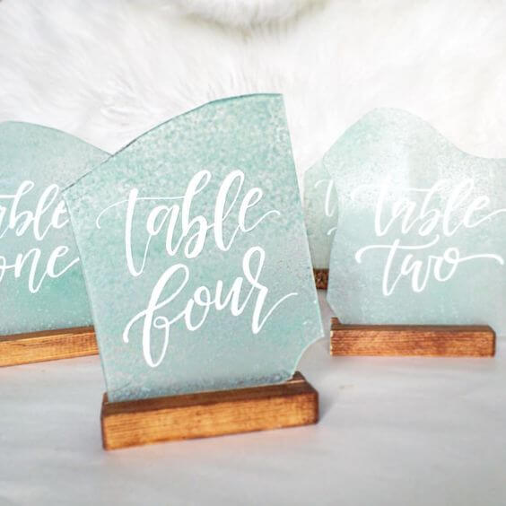 Stylish Table Number Ideas for your Cabo Wedding