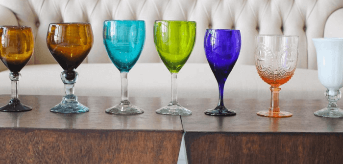 Colored Glasses in your Dinner Table